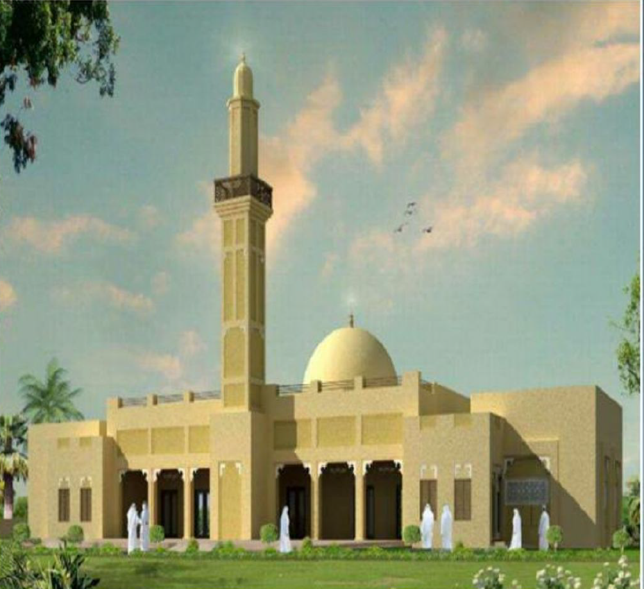 Masjed + Imam & Moazan Block, 4 Shops